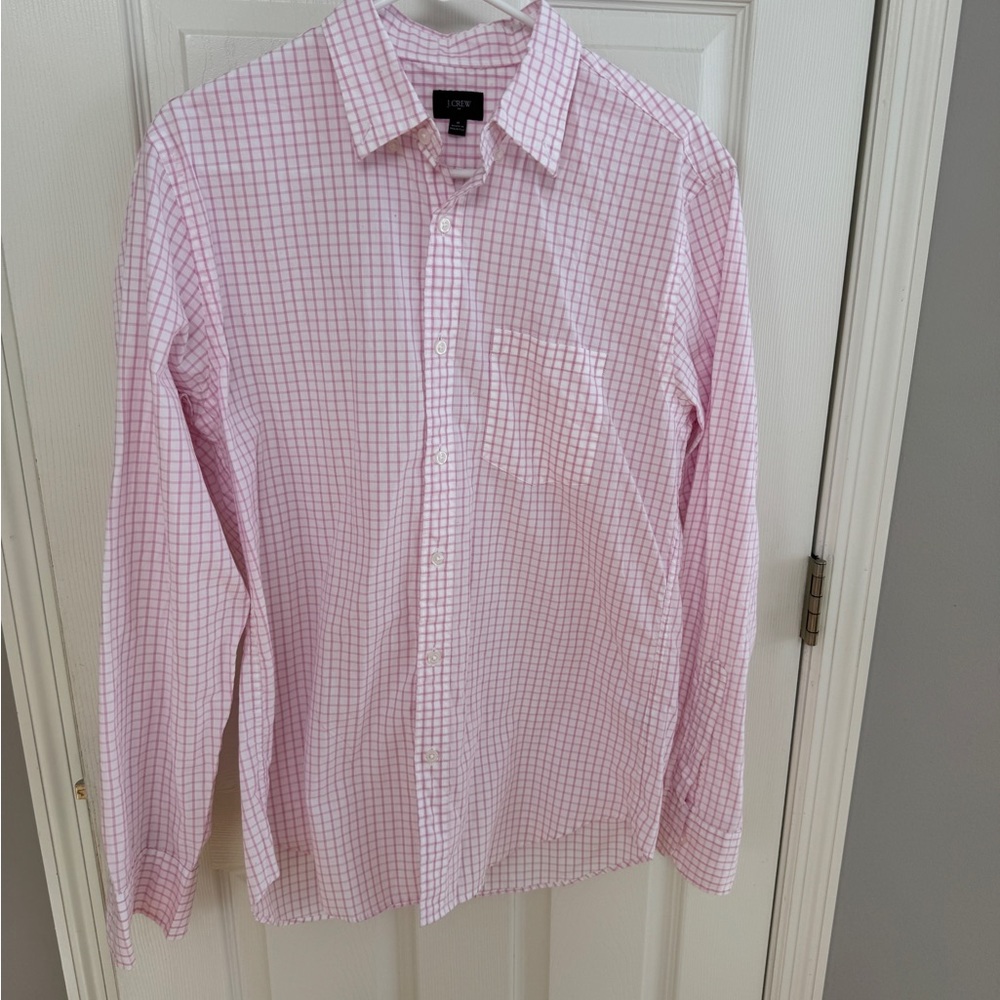 J. Crew Pink Checkered Men's Shirt